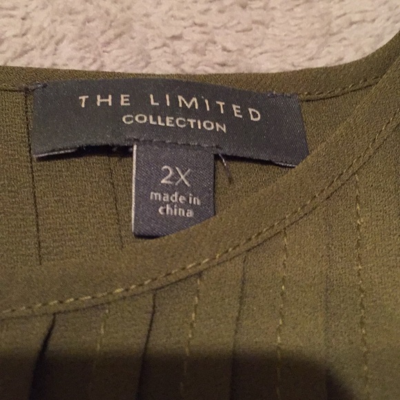 The Limited short sleeve plus size Top Olive Green - Picture 2 of 15